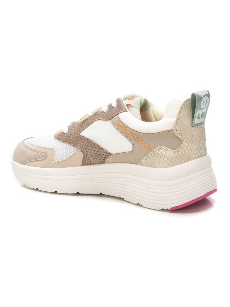 Baskets sport femme à lacets Beige - Kiabi