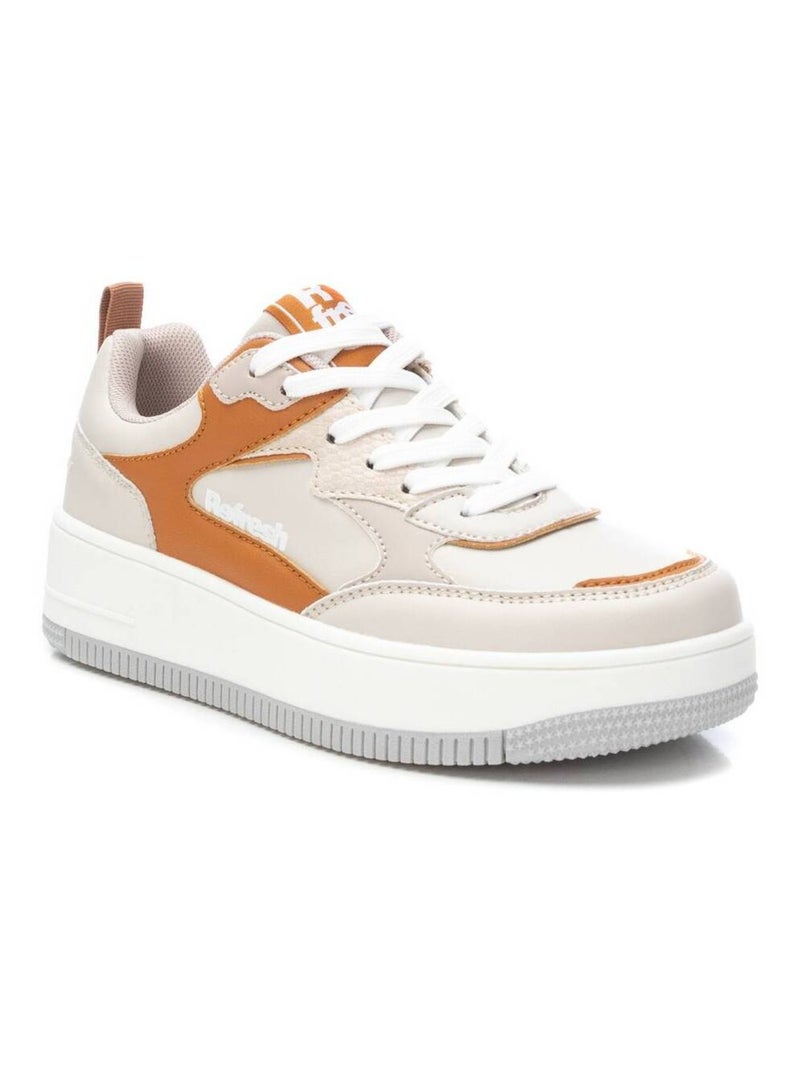 Baskets sport femme à lacets Beige - Kiabi
