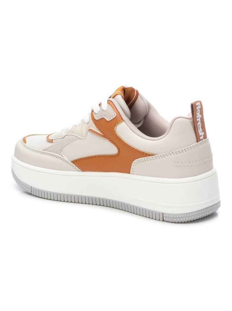 Baskets sport femme à lacets Beige - Kiabi