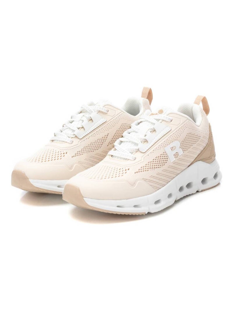 Baskets sport femme à lacets Beige - Kiabi