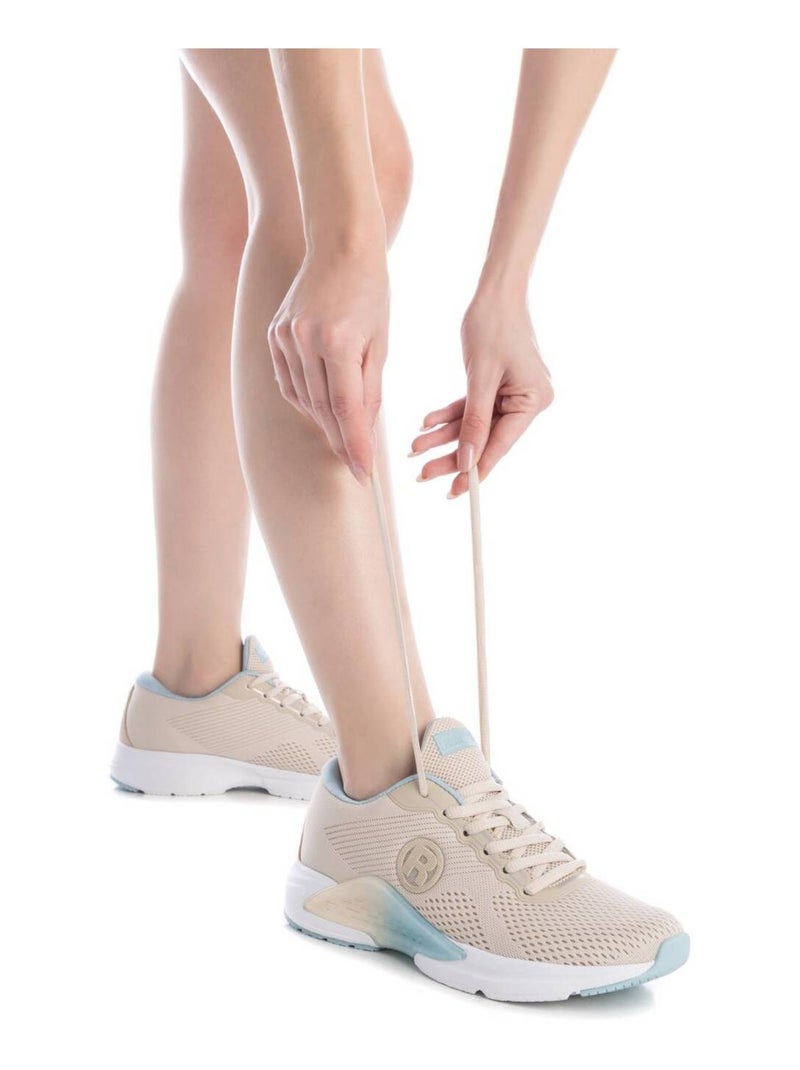 Baskets sport femme à lacets Beige - Kiabi