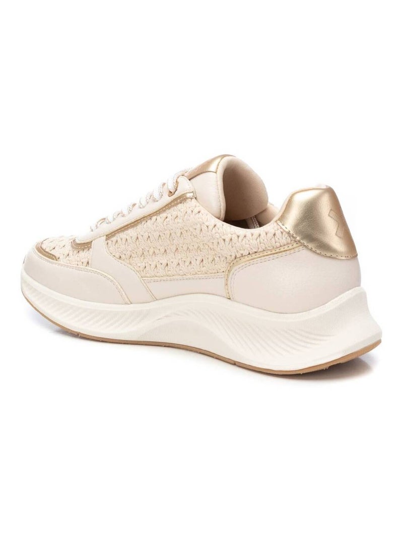 Baskets sport femme à lacets Beige - Kiabi