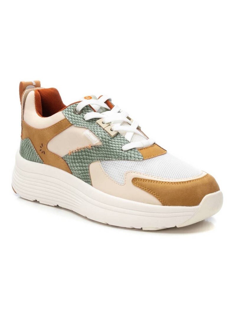 Baskets sport femme à lacets Beige - Kiabi