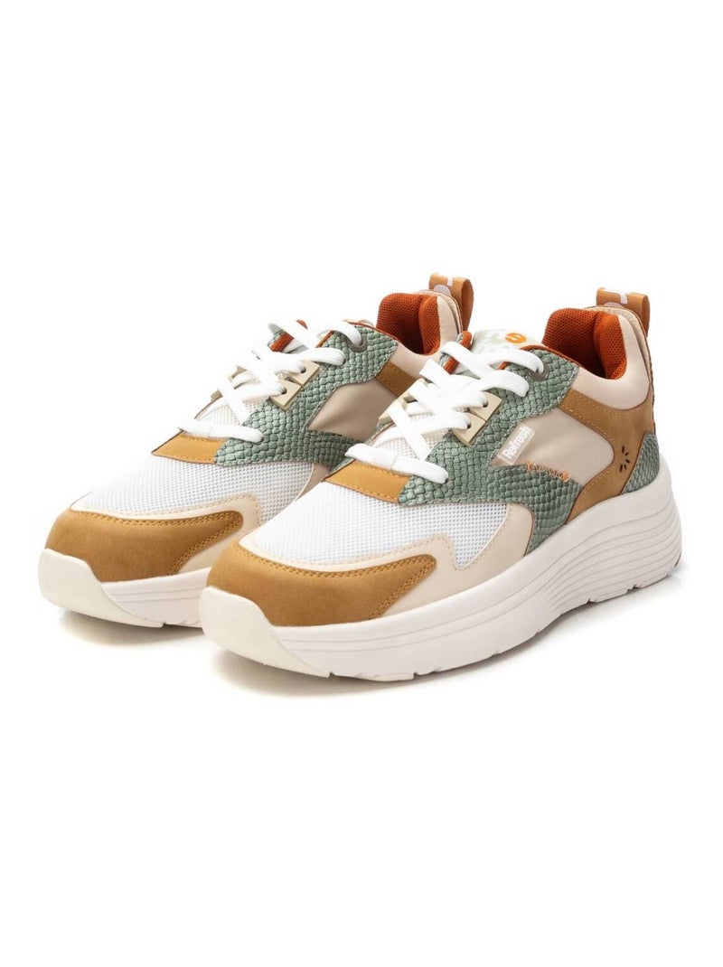 Baskets sport femme à lacets Beige - Kiabi