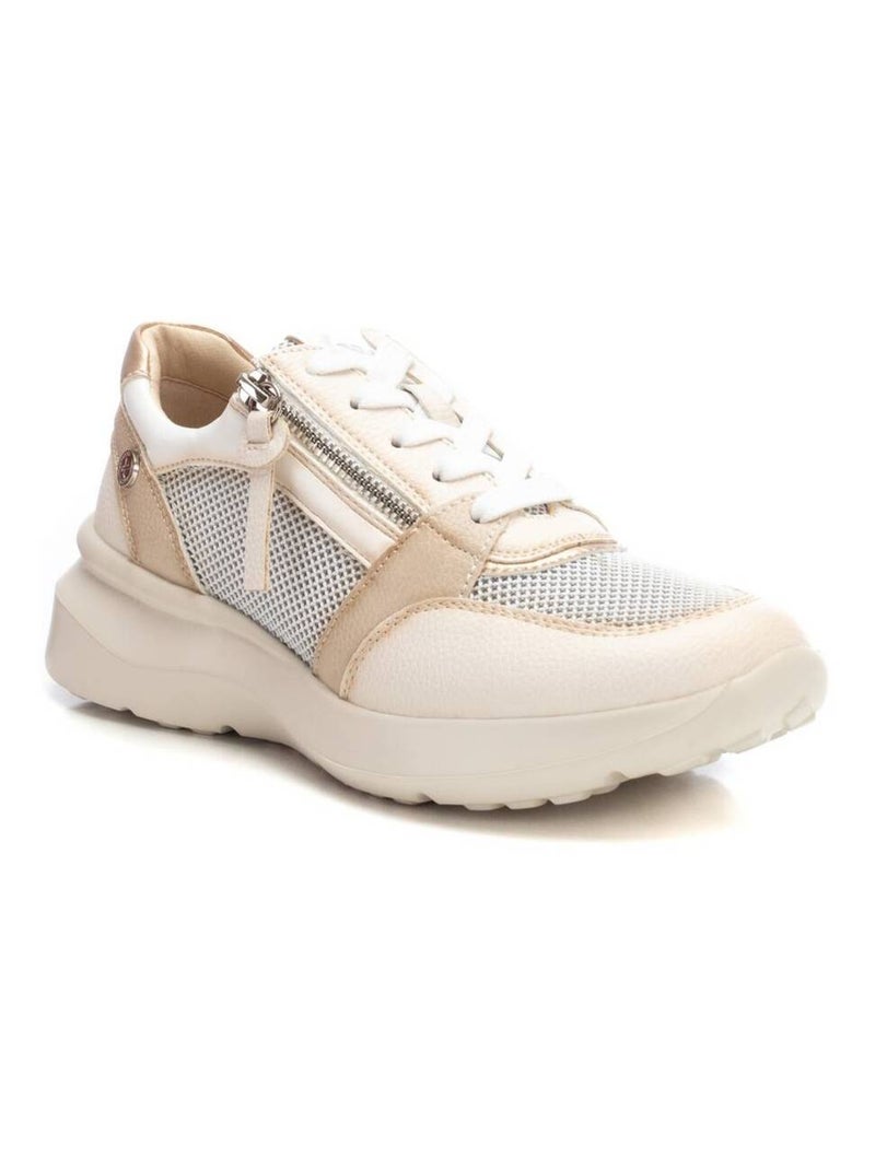Baskets sport femme à lacets Beige - Kiabi