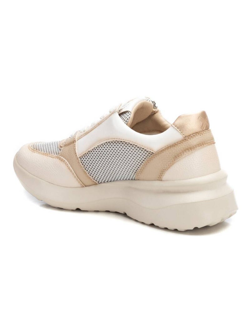 Baskets sport femme à lacets Beige - Kiabi