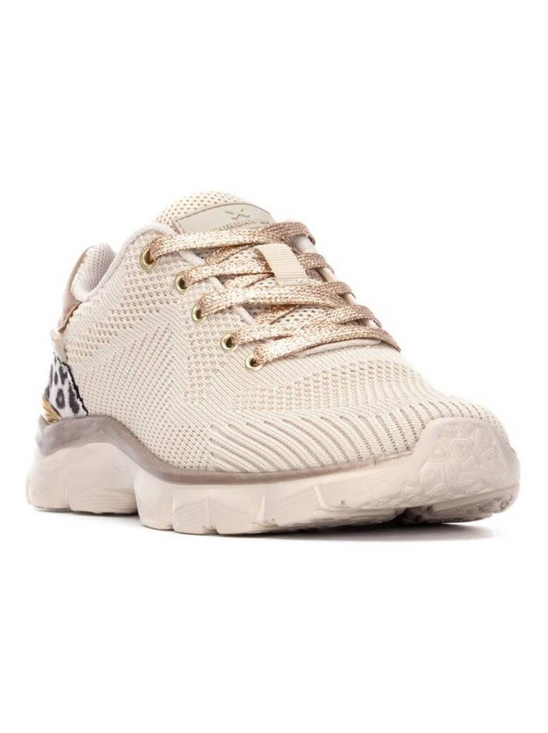 Baskets sport femme à lacets Beige - Kiabi