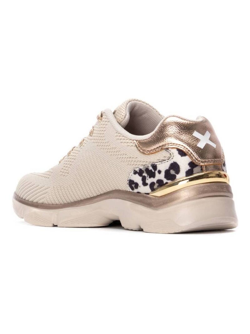 Baskets sport femme à lacets Beige - Kiabi