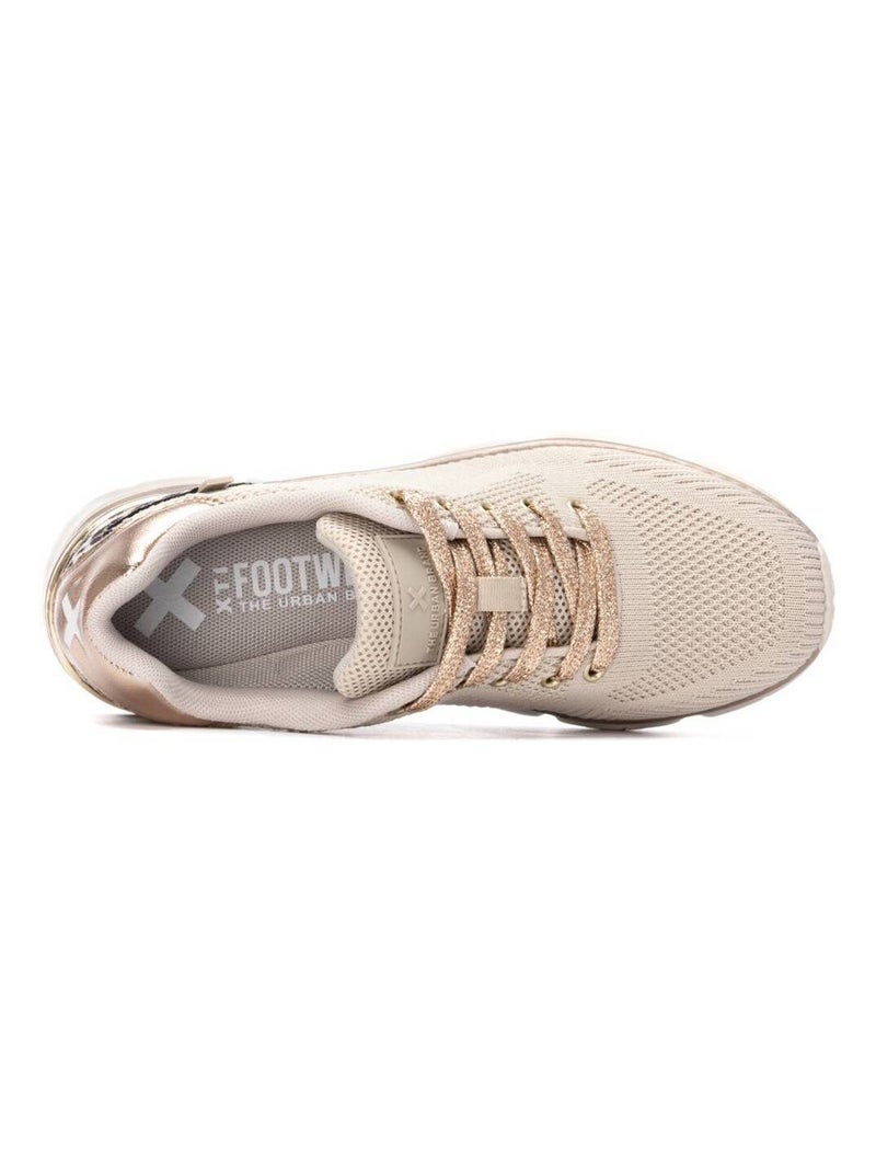 Baskets sport femme à lacets Beige - Kiabi
