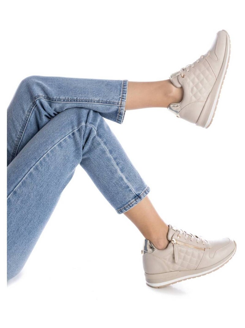 Baskets sport femme à lacets Beige - Kiabi