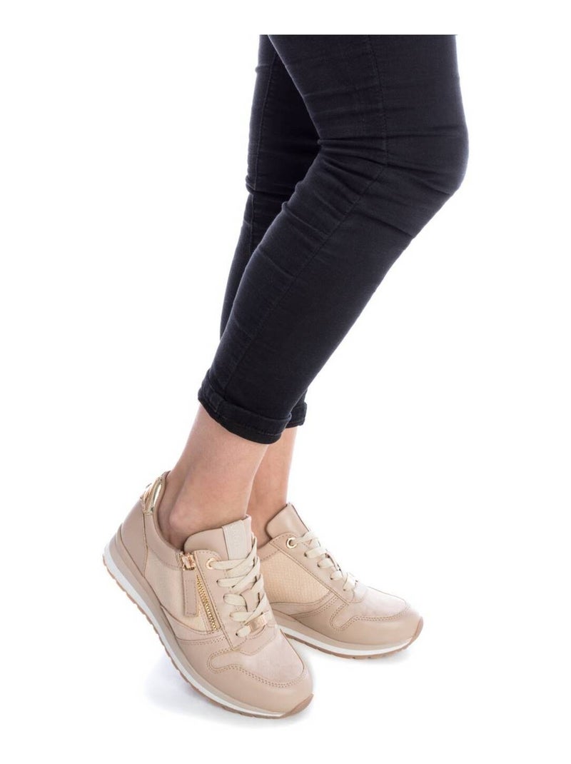 Baskets sport femme à lacets Beige - Kiabi