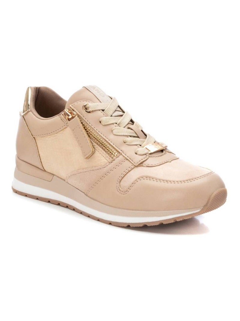 Baskets sport femme à lacets Beige - Kiabi