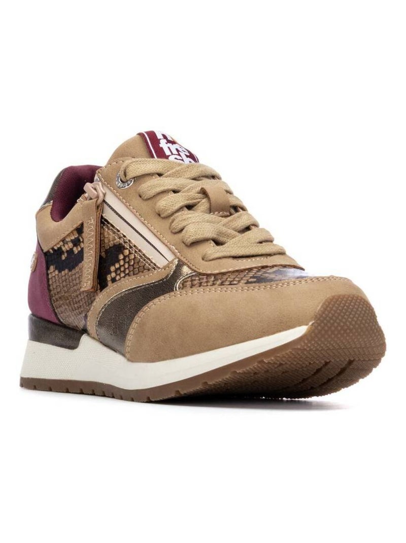 Baskets sport femme à lacets Beige - Kiabi