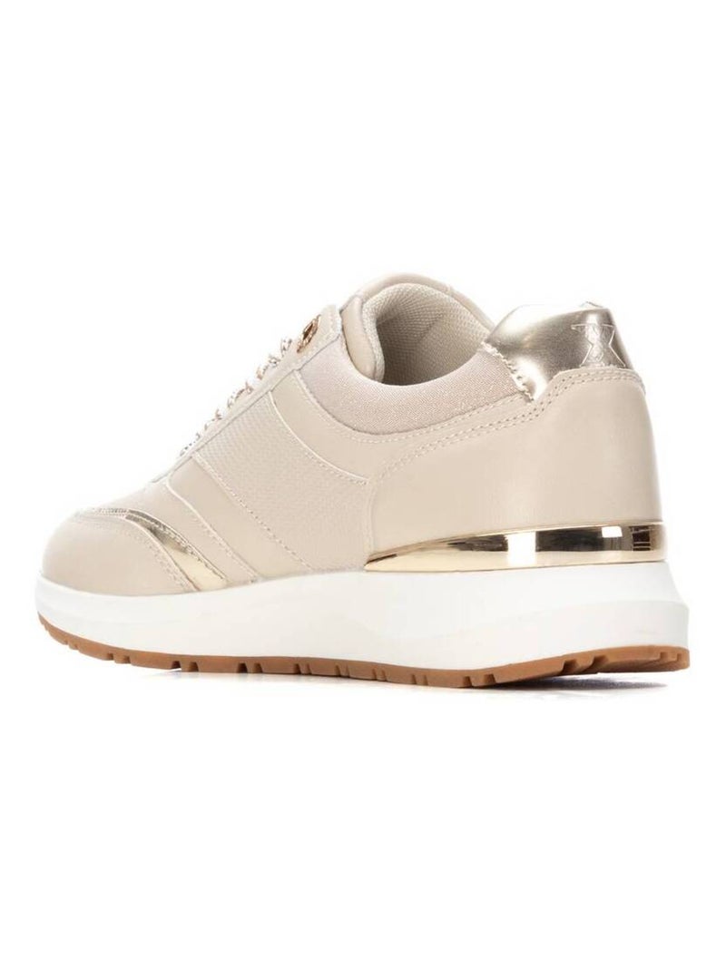 Baskets sport femme à lacets Beige - Kiabi