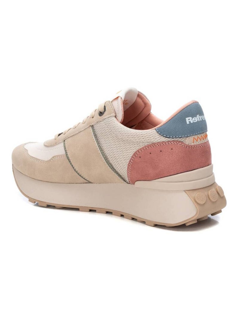 Baskets sport femme à lacets Beige - Kiabi