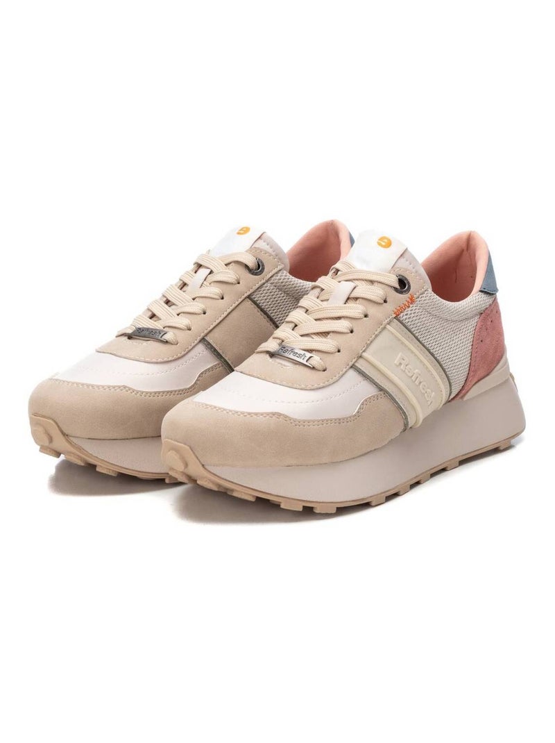 Baskets sport femme à lacets Beige - Kiabi