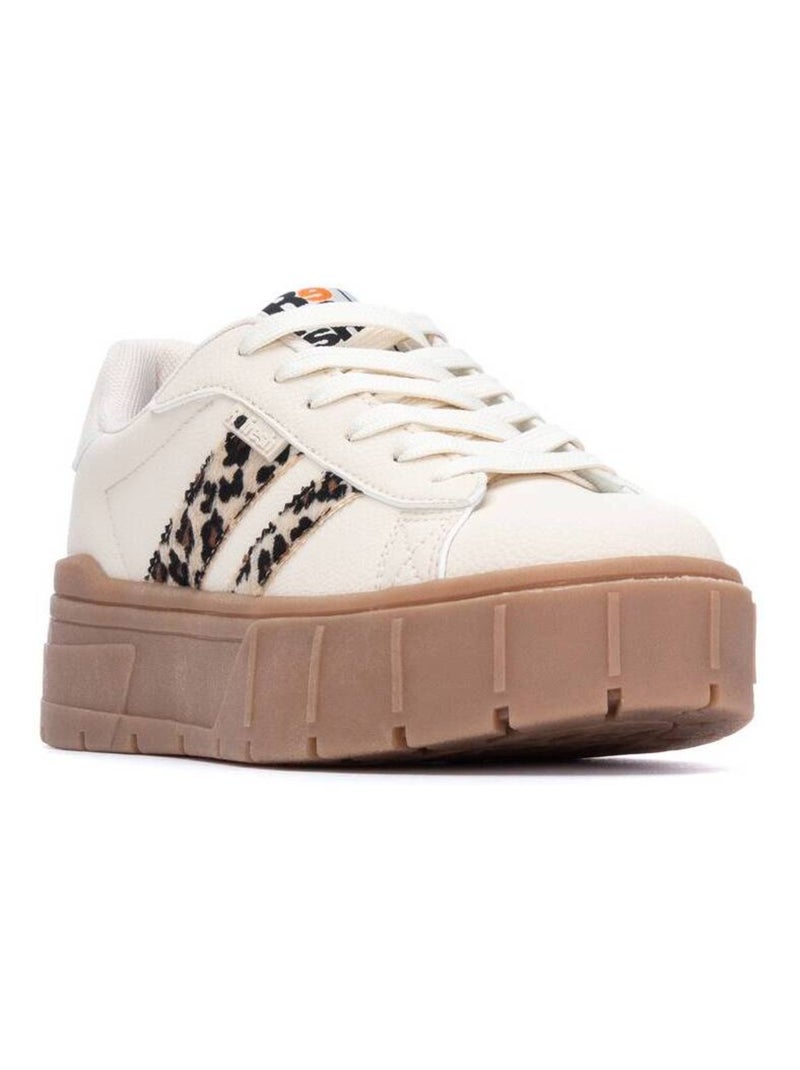 Baskets sport femme à lacets Beige - Kiabi