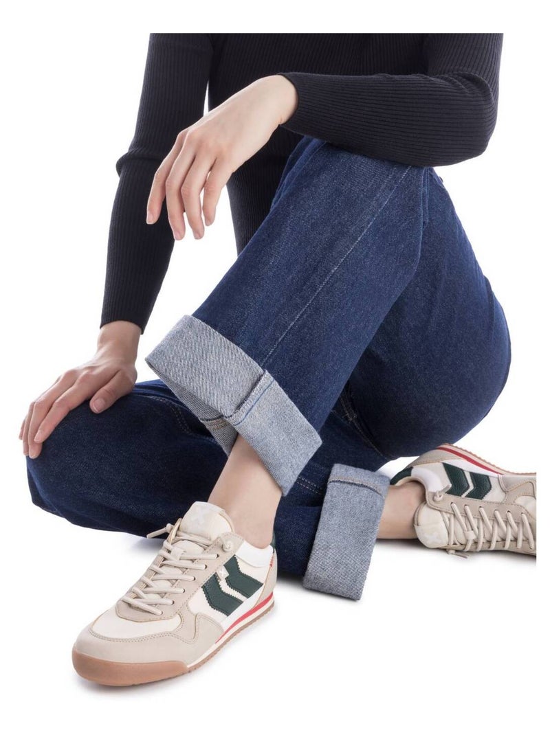 Baskets sport femme à lacets Beige - Kiabi