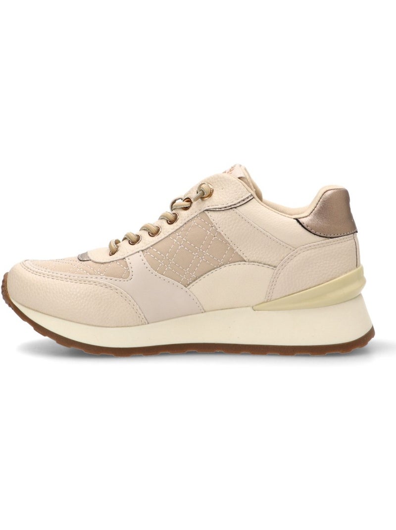 Baskets sport femme à lacets Beige - Kiabi