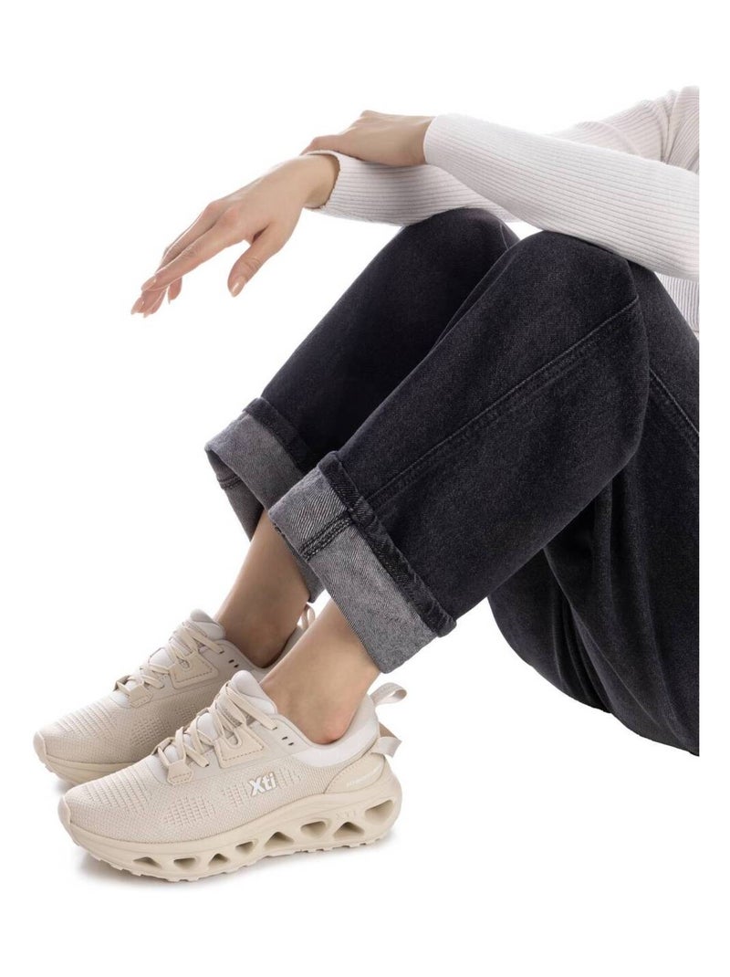 Baskets sport femme à lacets Beige - Kiabi