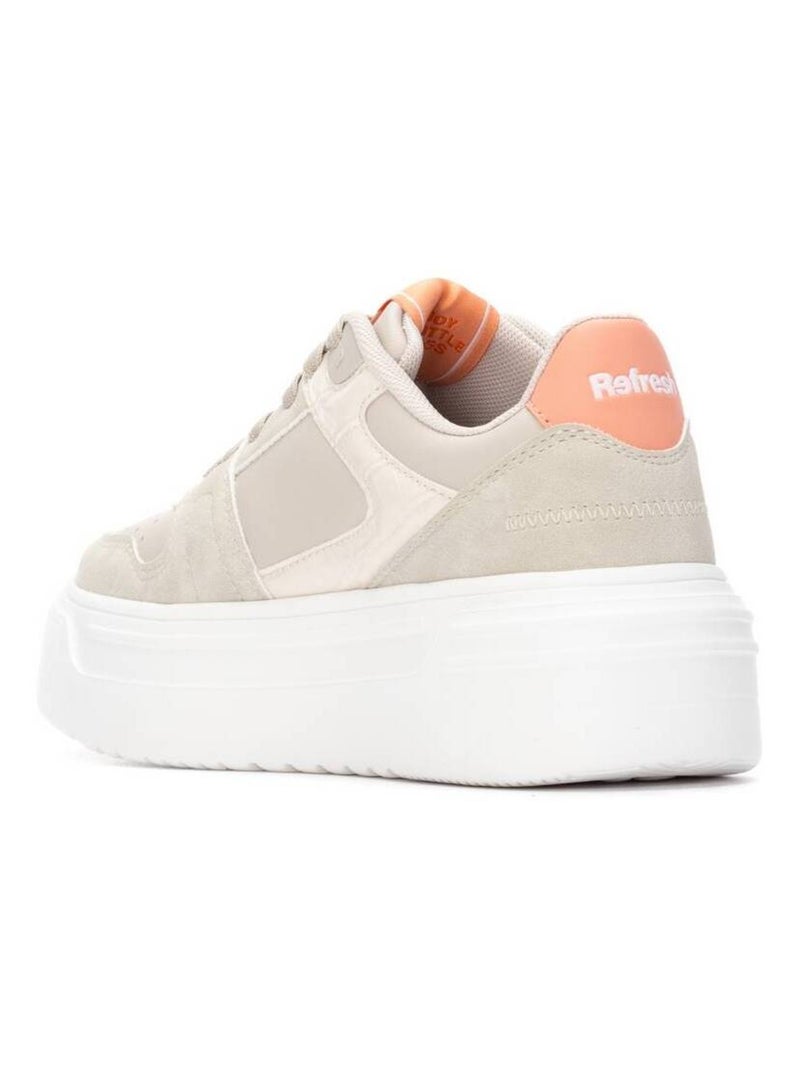 Baskets sport femme à lacets Beige - Kiabi