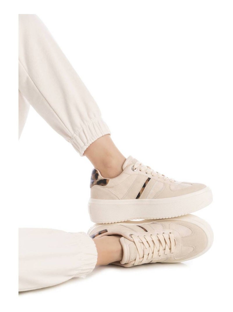 Baskets sport femme à lacets Beige - Kiabi
