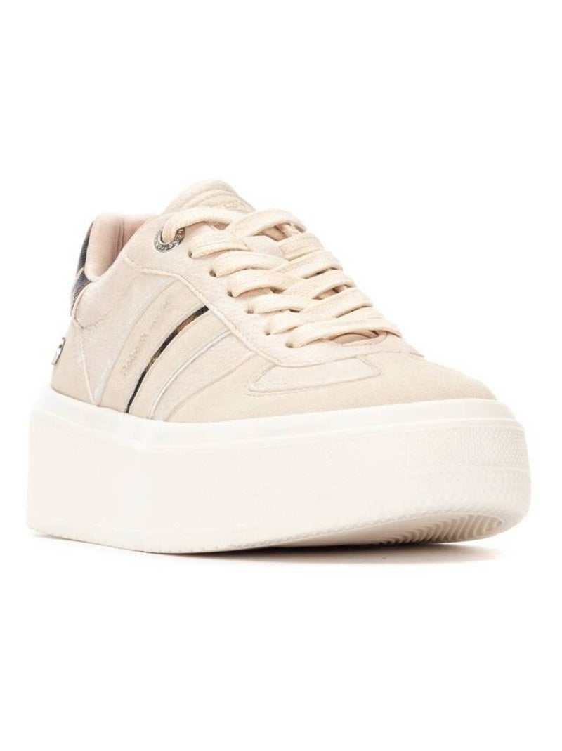 Baskets sport femme à lacets Beige - Kiabi