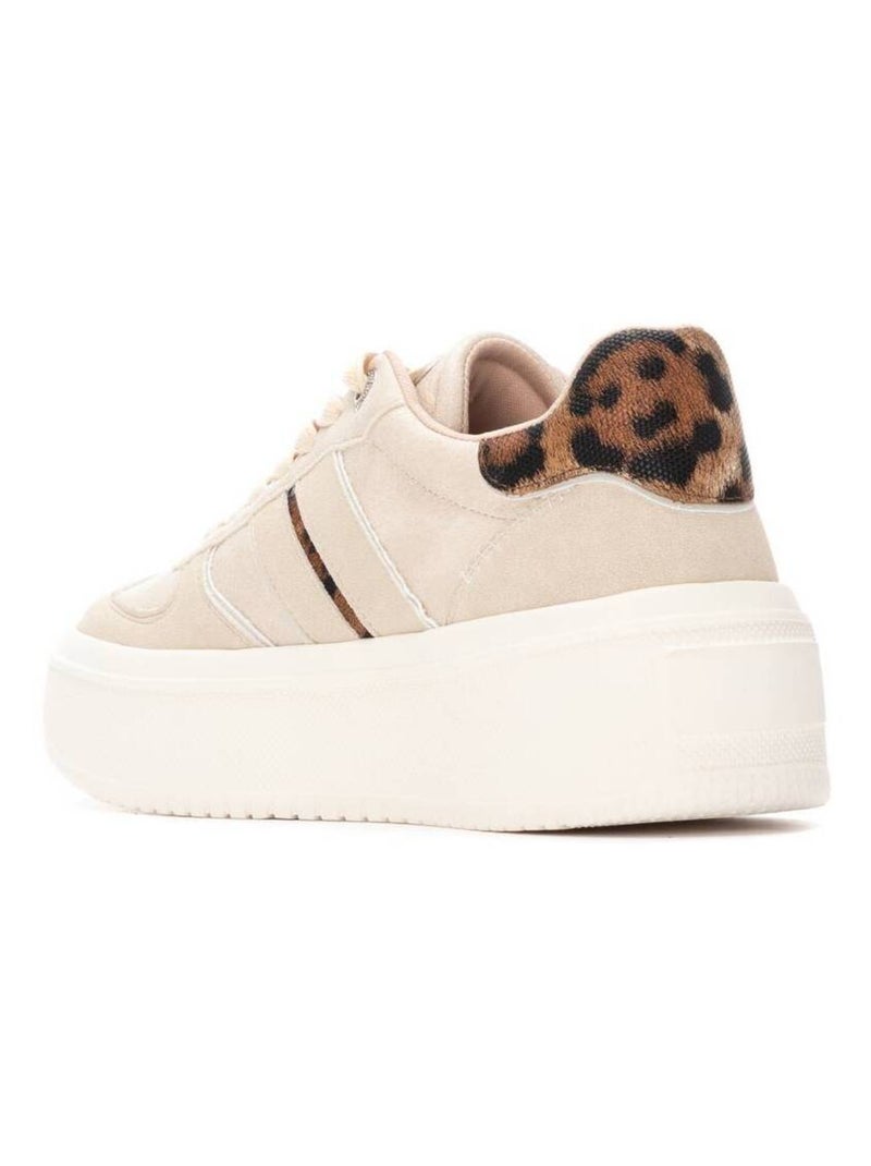 Baskets sport femme à lacets Beige - Kiabi
