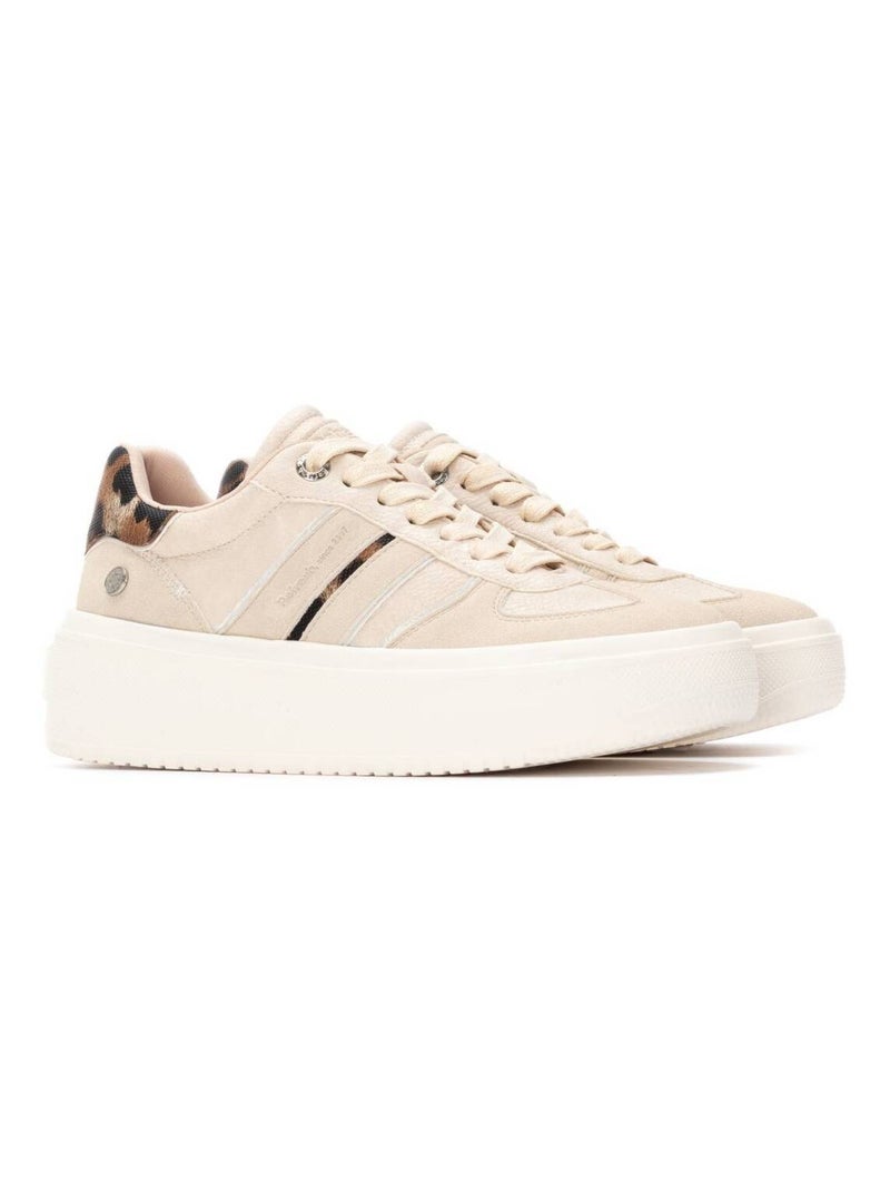 Baskets sport femme à lacets Beige - Kiabi