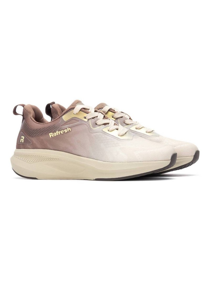 Baskets sport femme à lacets Beige - Kiabi
