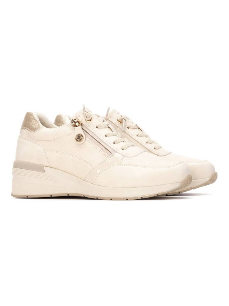Baskets sport femme à lacets Beige - Kiabi