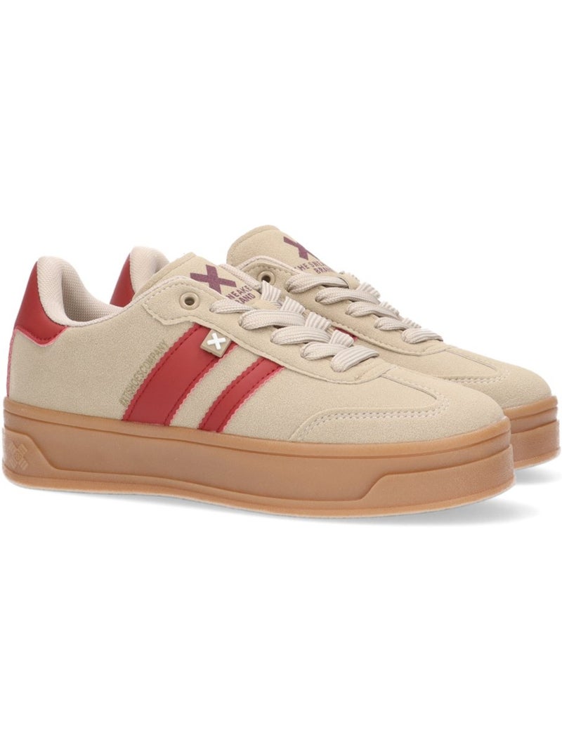 Baskets sport femme à lacets Beige - Kiabi