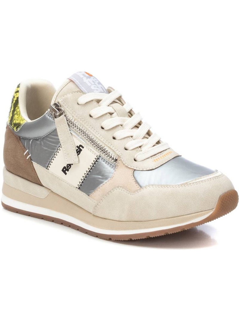 Baskets sport femme à lacets Beige - Kiabi