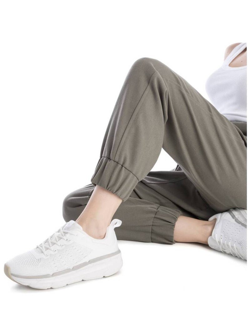 Baskets sport femme à lacets Blanc - Kiabi