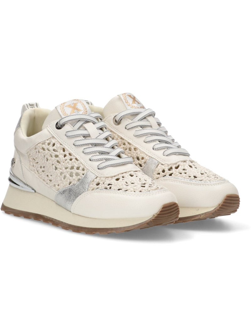 Baskets sport femme à lacets Blanc - Kiabi