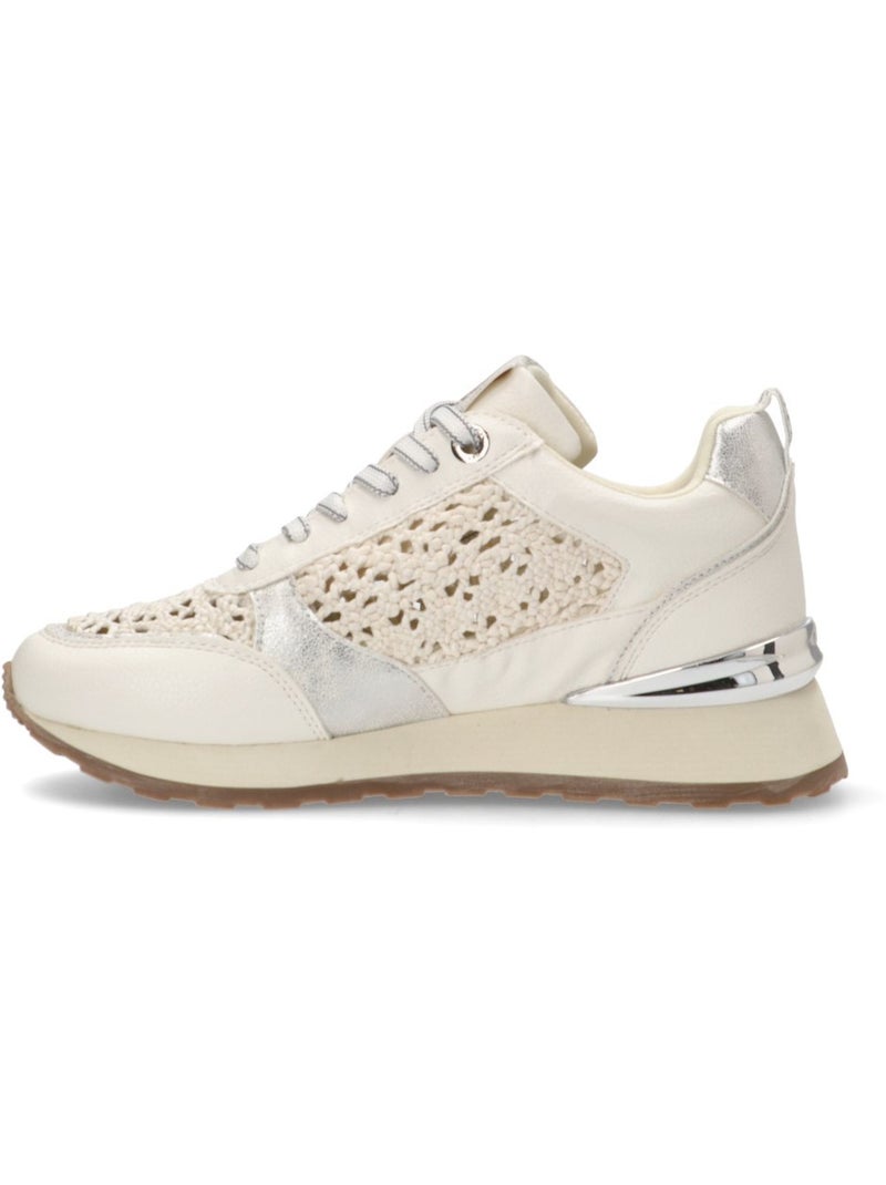 Baskets sport femme à lacets Blanc - Kiabi