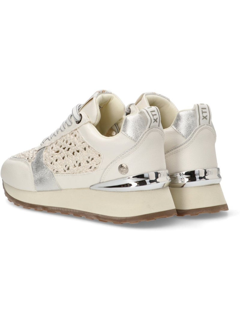 Baskets sport femme à lacets Blanc - Kiabi