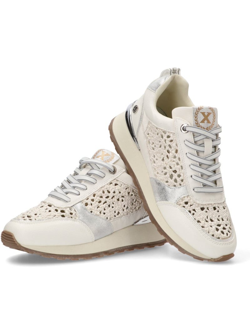 Baskets sport femme à lacets Blanc - Kiabi
