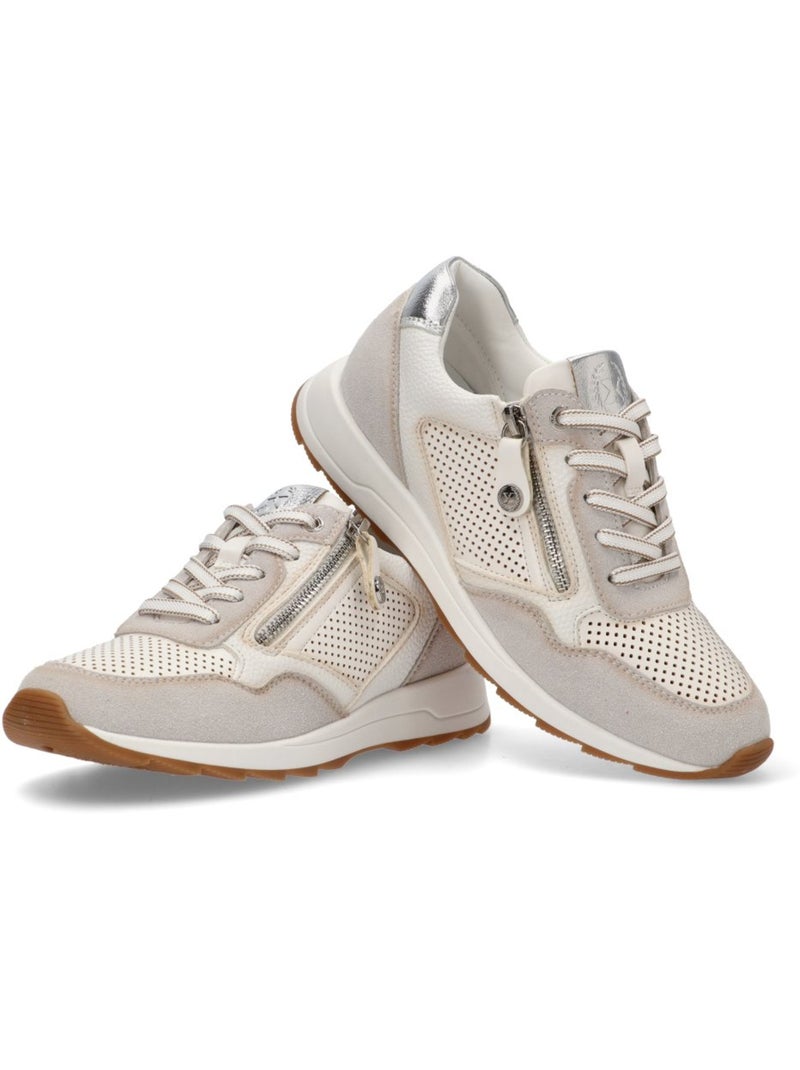 Baskets sport femme à lacets Blanc - Kiabi