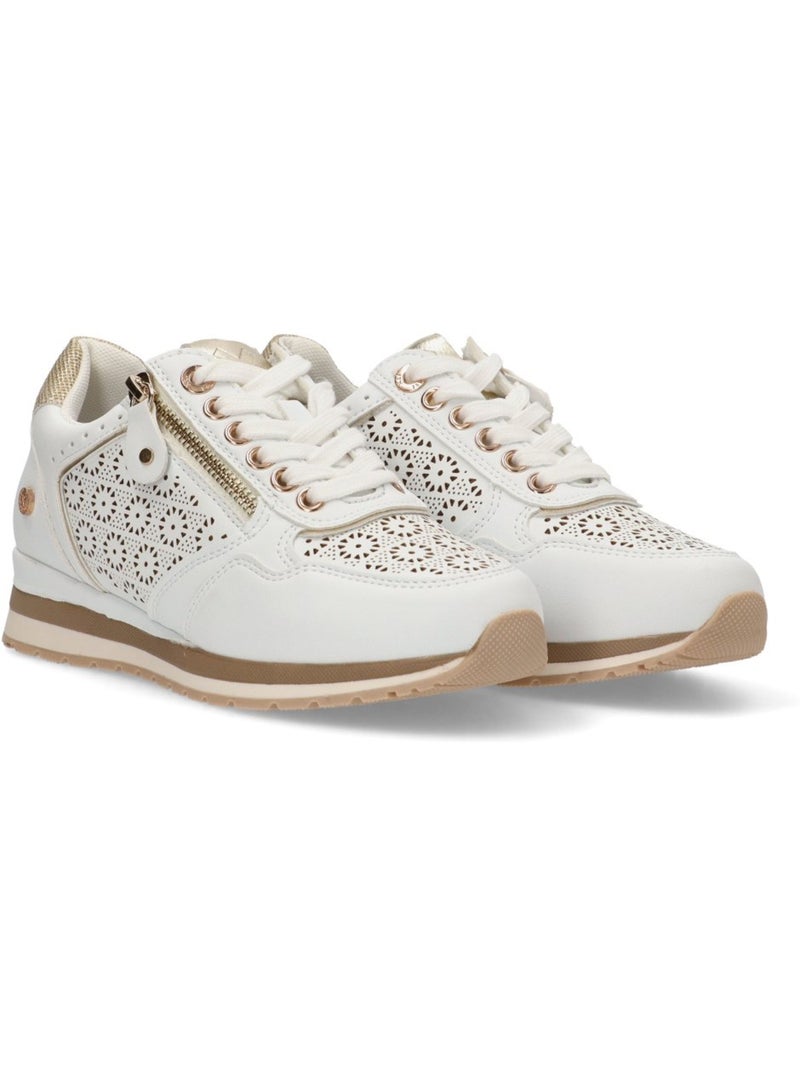 Baskets sport femme à lacets Blanc - Kiabi