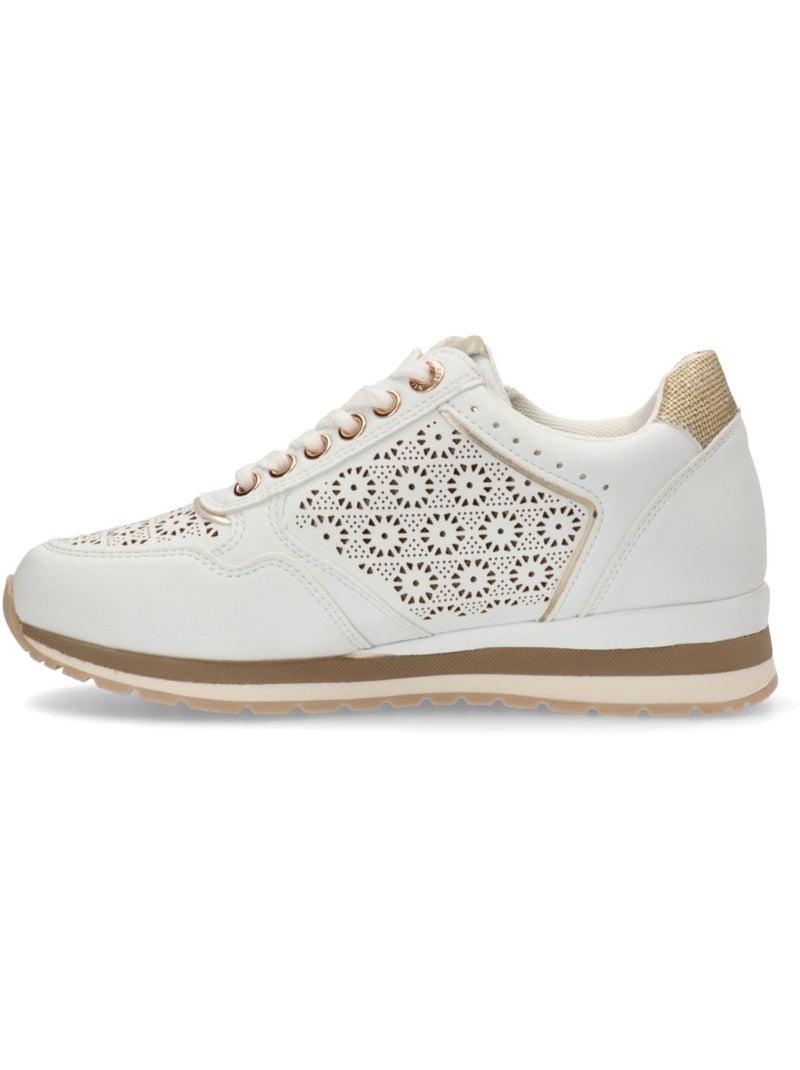 Baskets sport femme à lacets Blanc - Kiabi