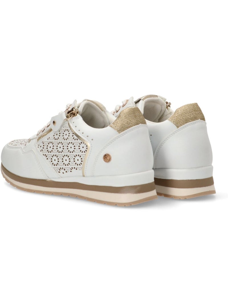 Baskets sport femme à lacets Blanc - Kiabi