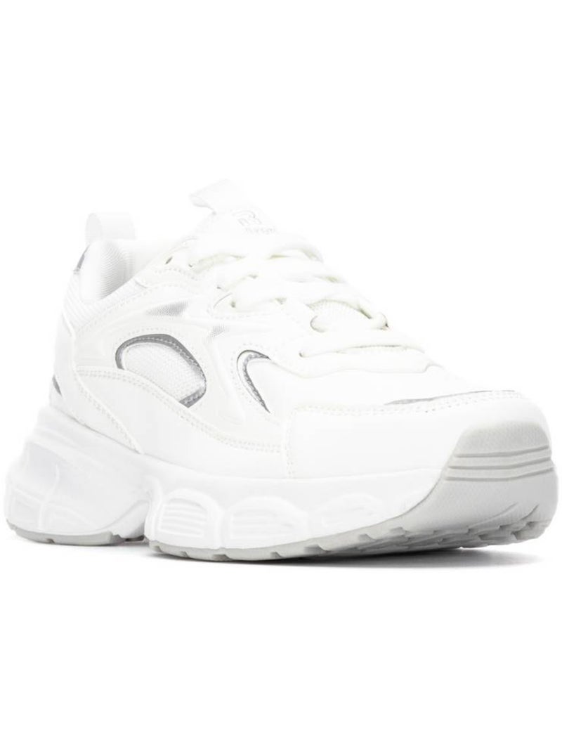 Baskets sport femme à lacets Blanc - Kiabi