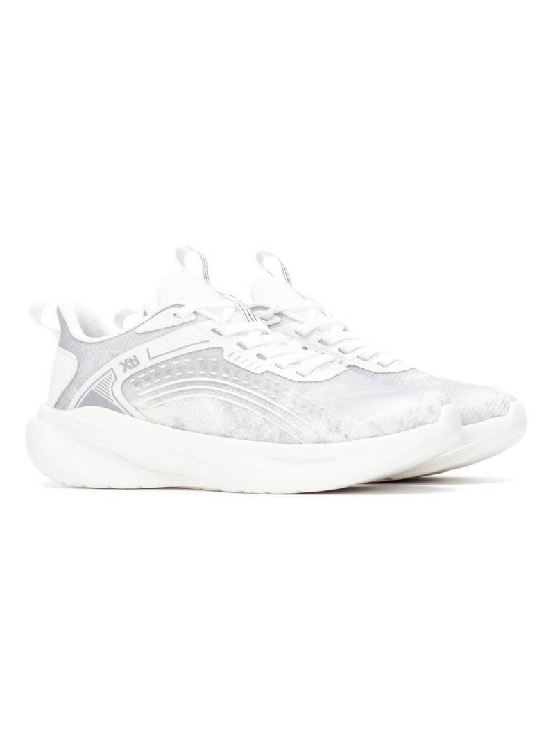 Baskets sport femme à lacets Blanc - Kiabi