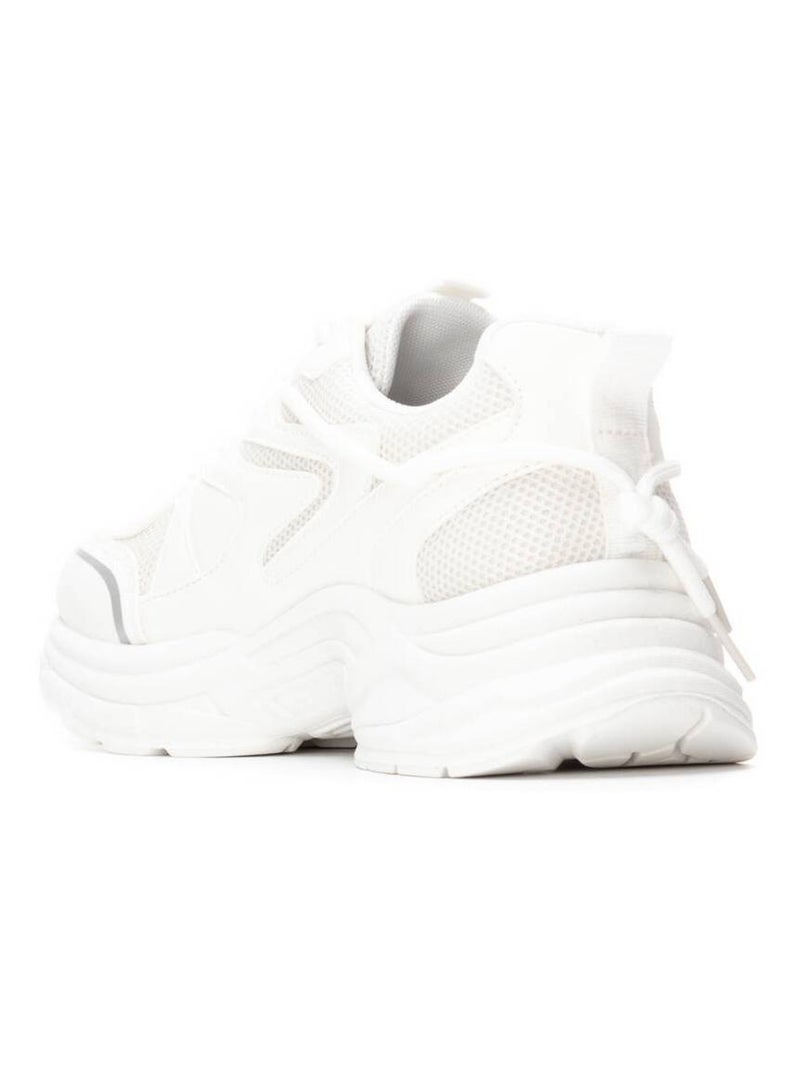 Baskets sport femme à lacets Blanc - Kiabi