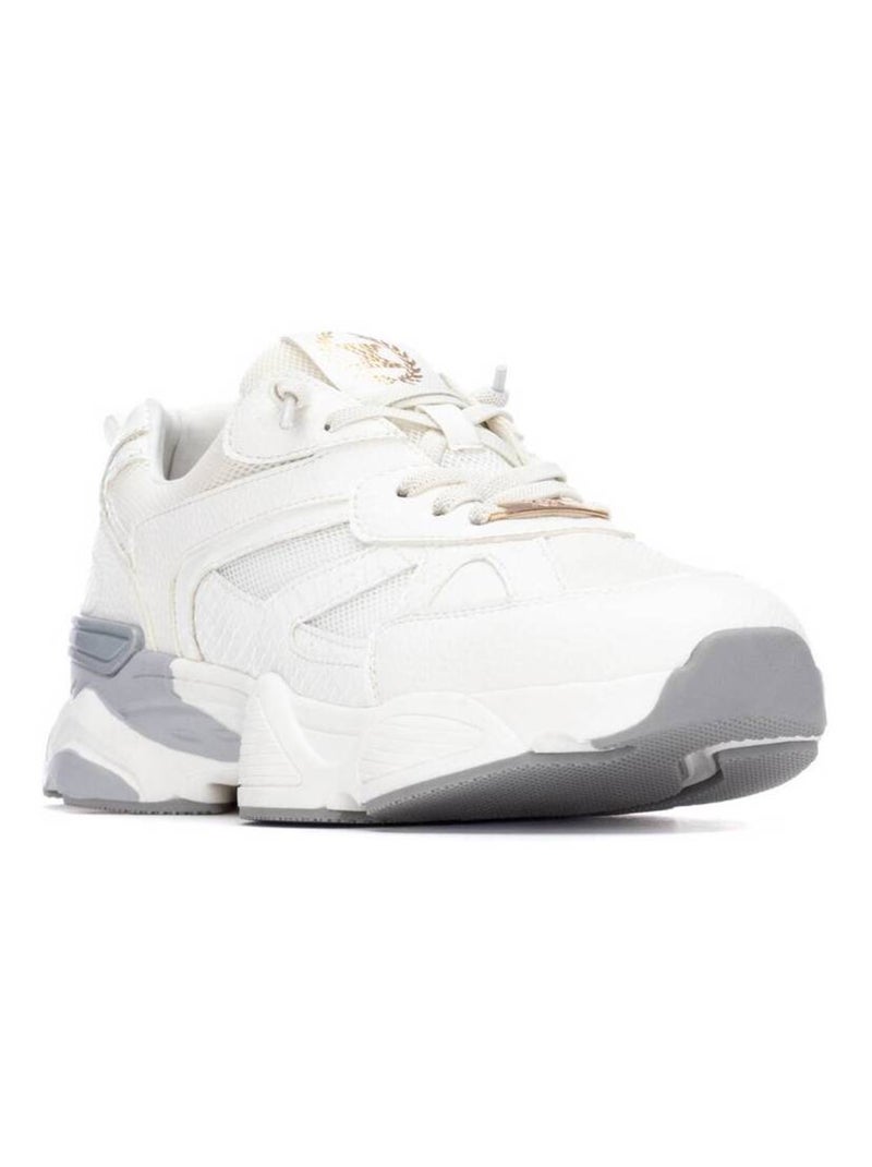 Baskets sport femme à lacets Blanc - Kiabi