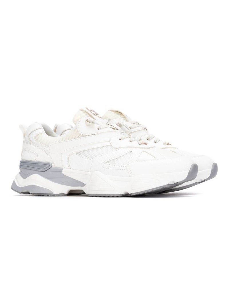 Baskets sport femme à lacets Blanc - Kiabi