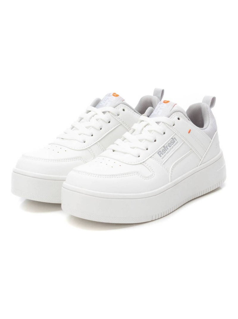 Baskets sport femme à lacets Blanc - Kiabi