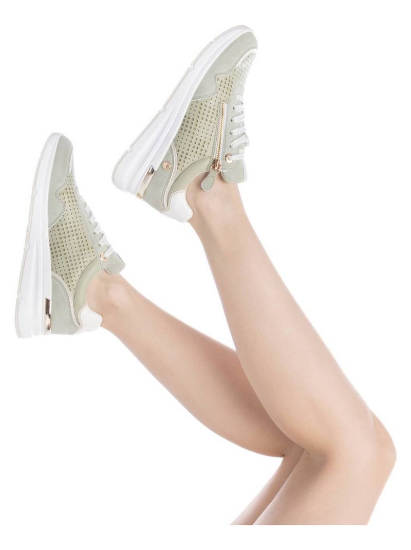 Baskets sport femme à lacets Bleu azur - Kiabi