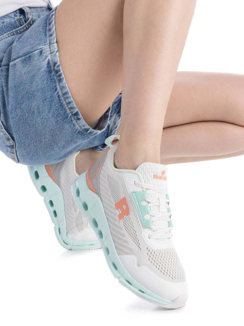 Baskets sport femme à lacets Bleu azur - Kiabi